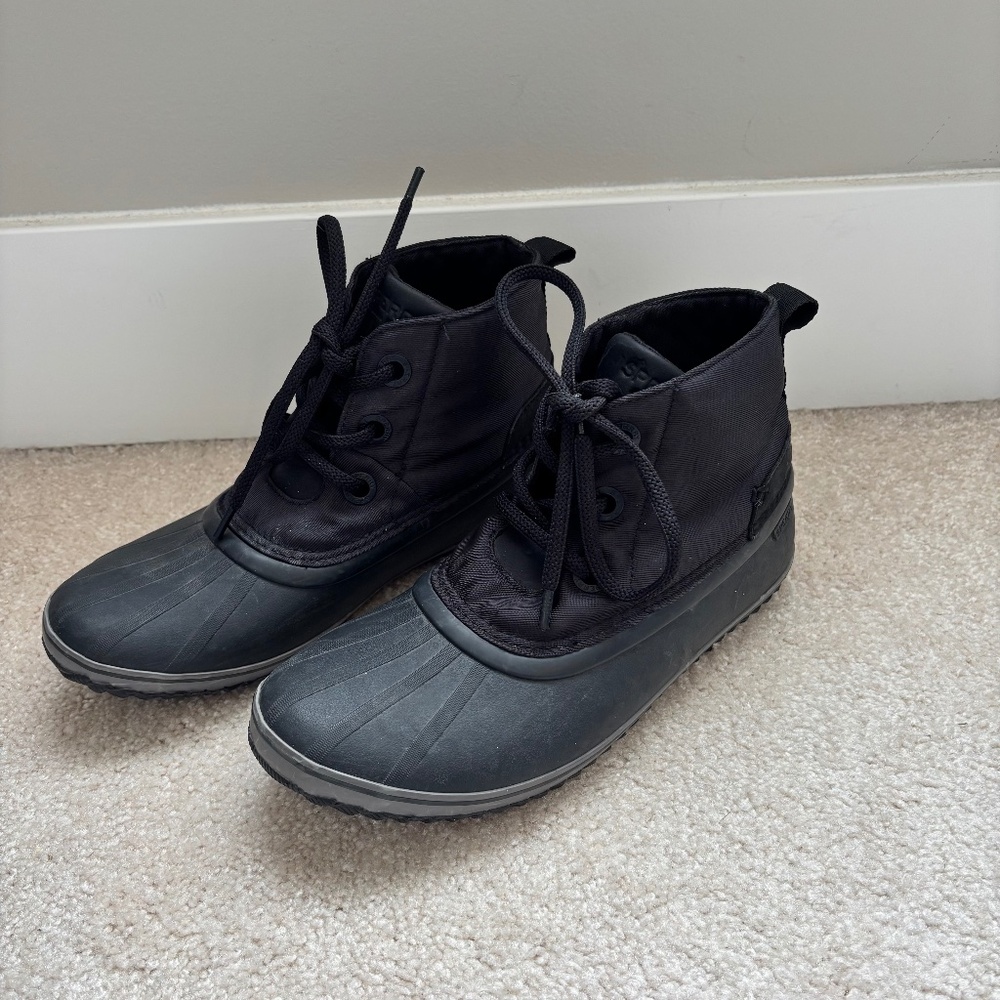 Sperry Saltwater Duck Boots Chukka Black Women’s Size 9
